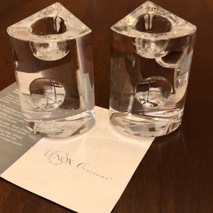 Lenox Ovations Moonlight 3” Candlesticks Sticks